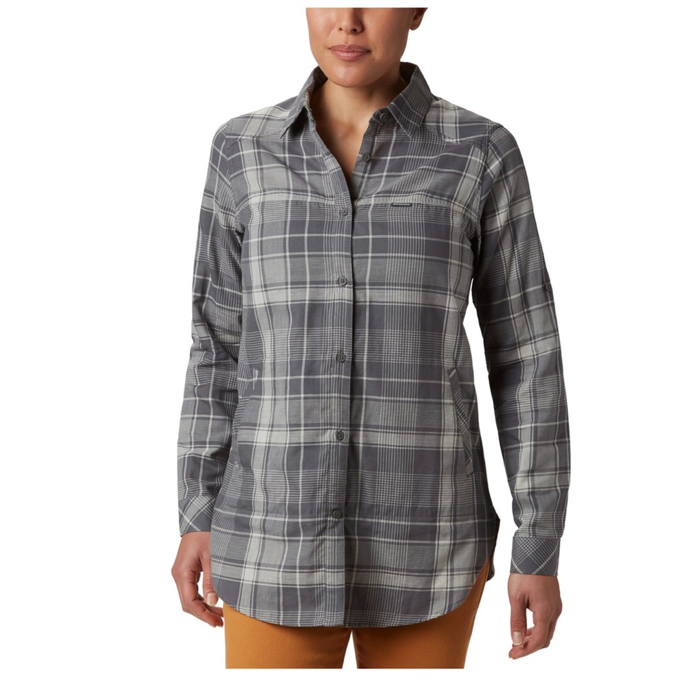 Columbia plaid button down